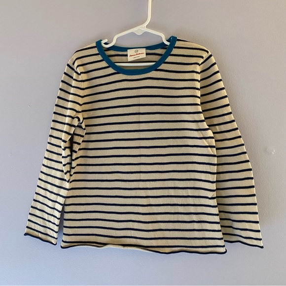 Hanna Andersson Other - Hanna Andersson 110/5 Light Sweater 100% cotton - rainbow elbow patches! Cute!